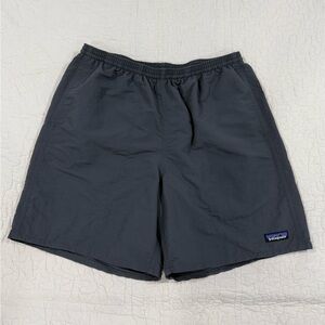 Patagonia Mens Gray Elastic-Waist Athletic Shorts Size M Swim